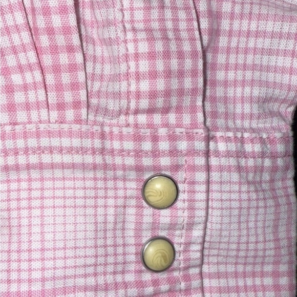 Lee Pink Plaid Women’s Vintage Button Down Shirt with vintage buttons - Picture 4 of 6